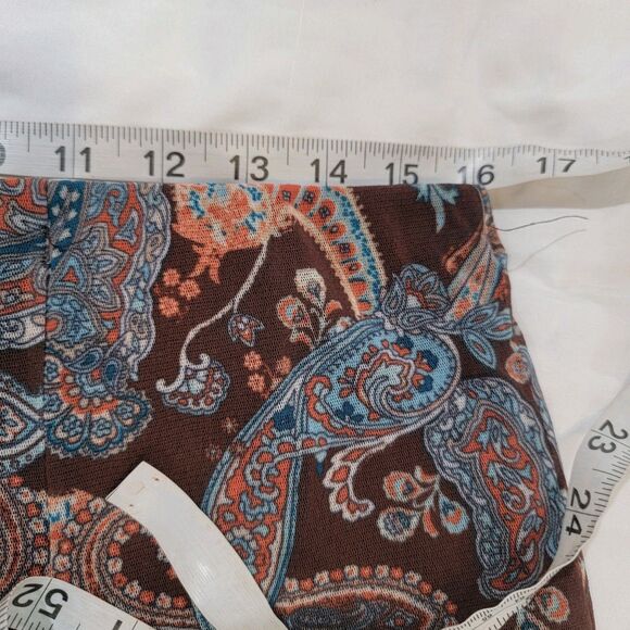 Y2K Evie Womens Knee Length Skirt Size 12 Paisley Jellyfish Fairy Goblincore - Picture 6 of 8